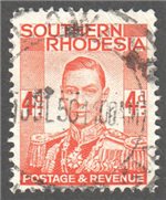Southern Rhodesia Scott 45 Used